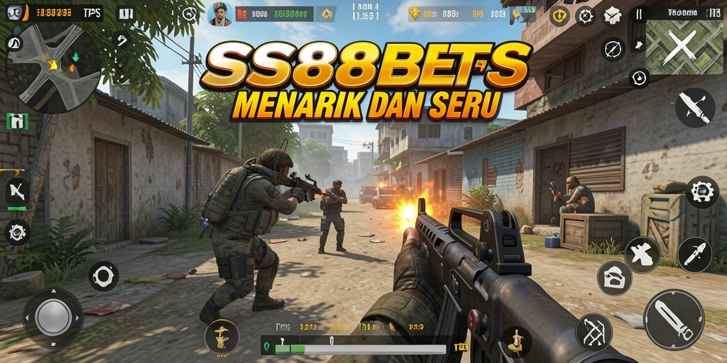 Tangkapan layar gameplay seru SS88BET menunjukkan aksi TPS yang mendebarkan.